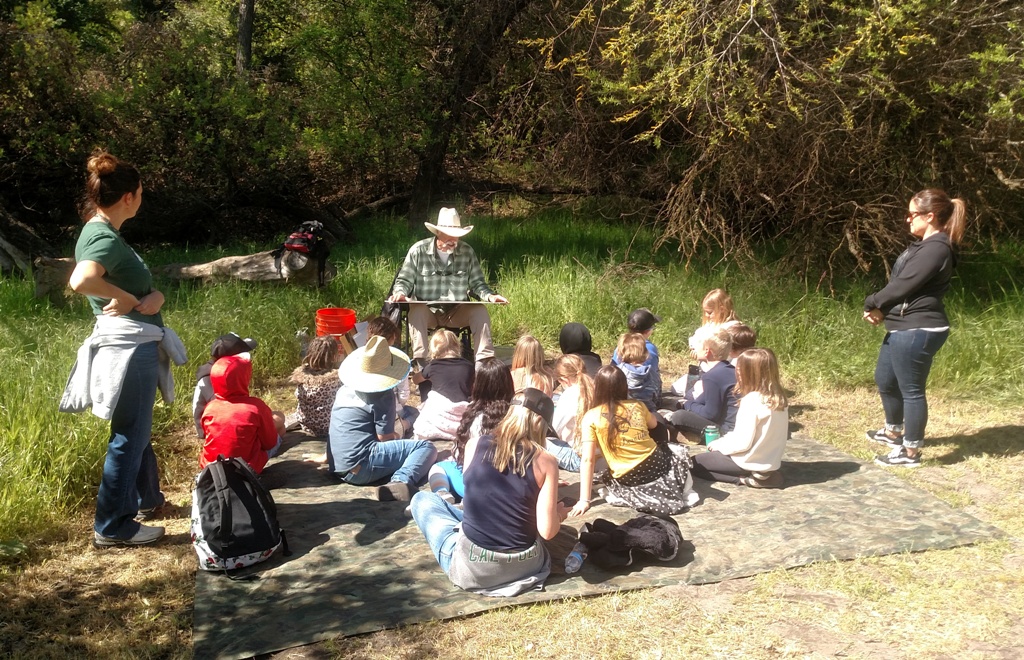 Estrada Adobe station - Dean Thompson taking the kids back in time.                                                     